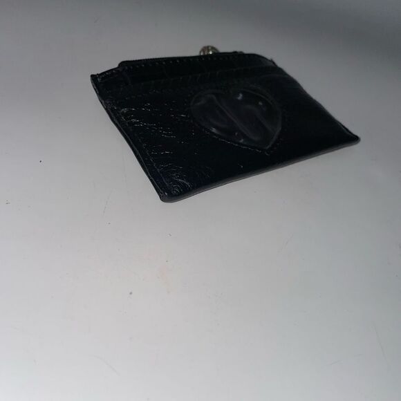 Brighton Black Leather Coin & Card Wallet - Picture 4 of 5